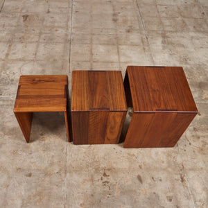 Set of Three Gerald McCabe Shedua Nesting Tables