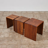 Set of Three Gerald McCabe Shedua Nesting Tables