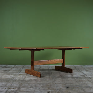 Gerald McCabe Oak Trestle Dining Table