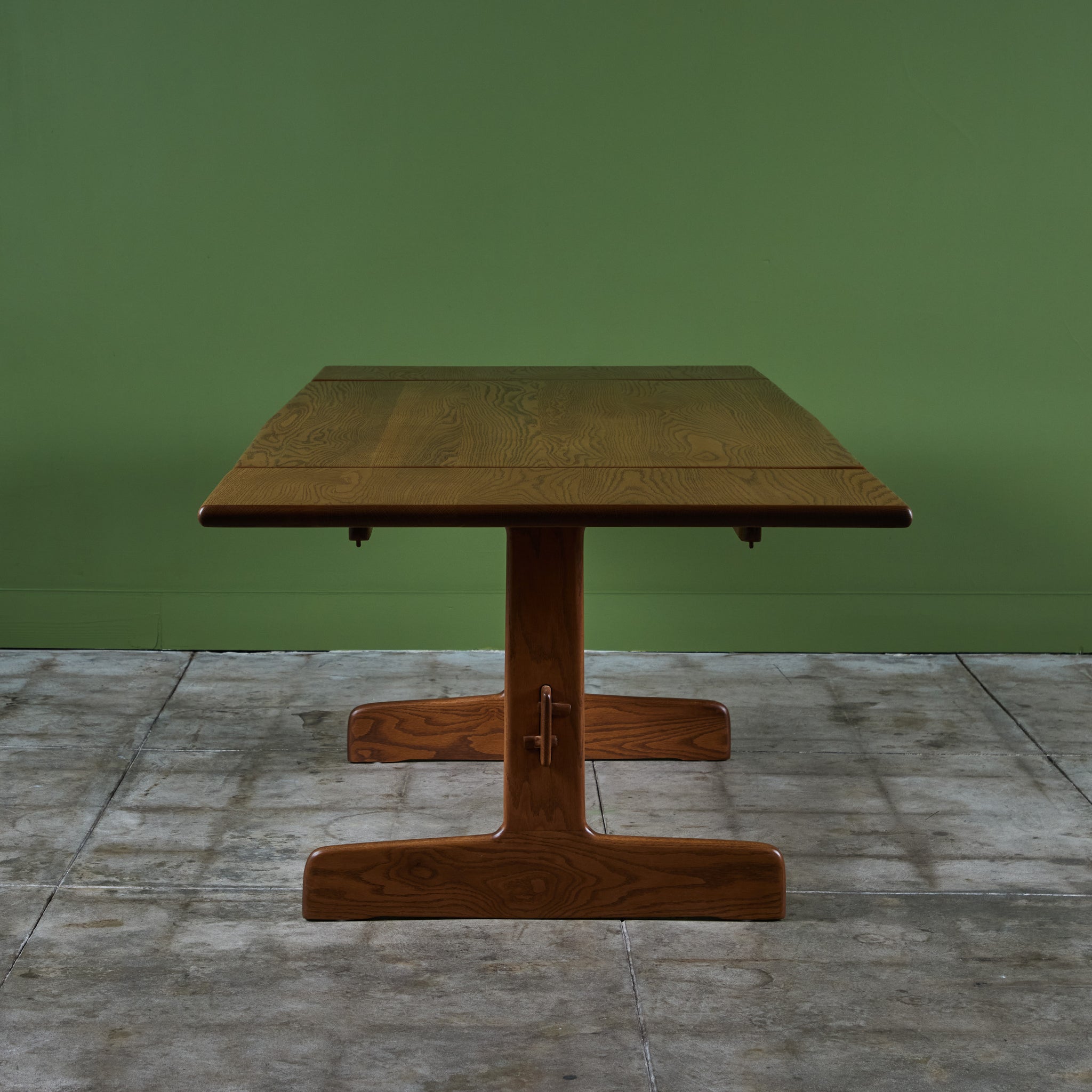 Gerald McCabe Oak Trestle Dining Table