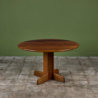 Gerald McCabe Round Shedua Dining Table