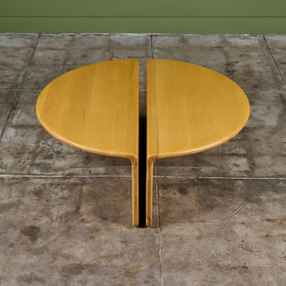 Gerald McCabe Waterfall Coffee Table in Maple and Lucite