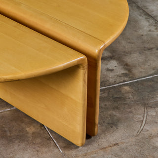 Gerald McCabe Waterfall Coffee Table in Maple and Lucite