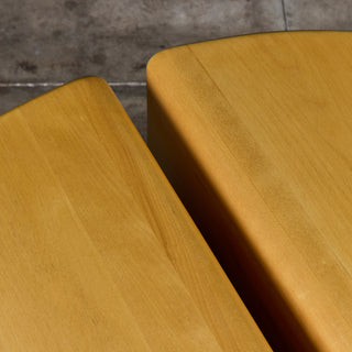 Gerald McCabe Waterfall Coffee Table in Maple and Lucite