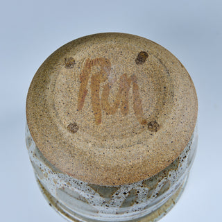 Glazed Stoneware Table Planter with Water Catch