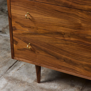 Eight Drawer Walnut Dresser by Milo Baughman for Glenn of California