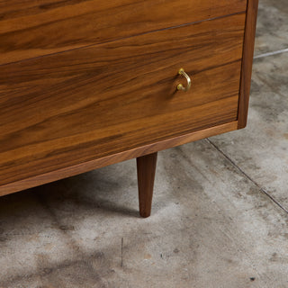 Eight Drawer Walnut Dresser by Milo Baughman for Glenn of California