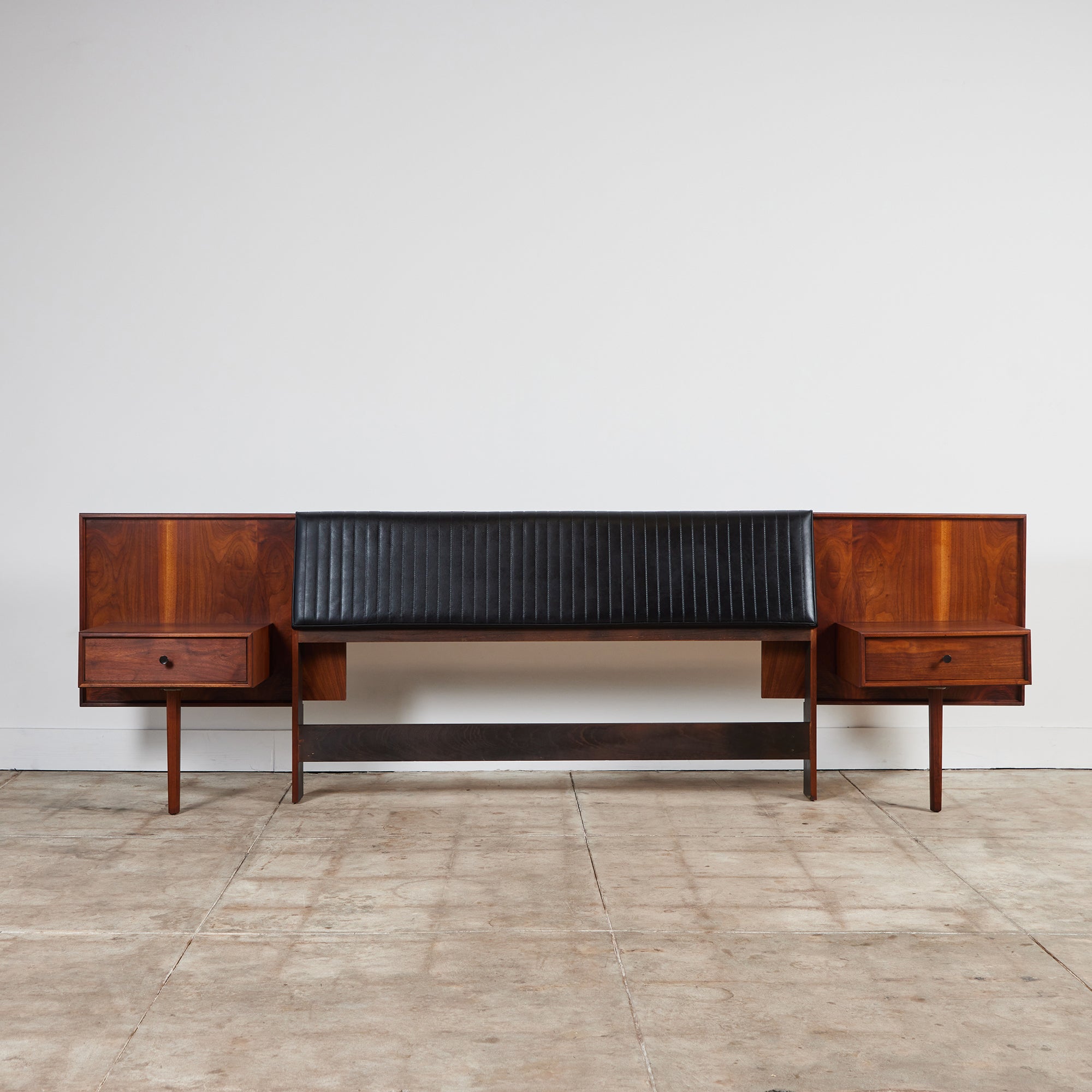 Robert Baron Queen Headboard with Nightstands for Glenn of California