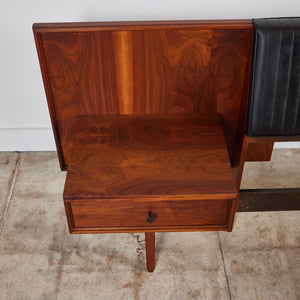 Robert Baron Queen Headboard with Nightstands for Glenn of California
