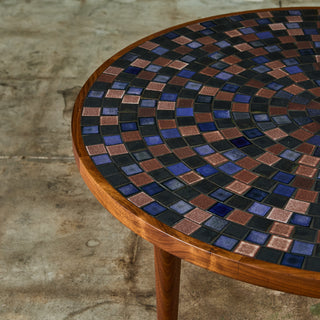 Gordon & Jane Martz Round Mosaic Tile Coffee Table