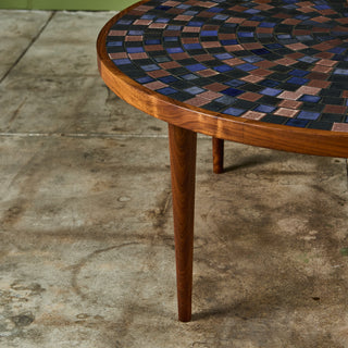 Gordon & Jane Martz Round Mosaic Tile Coffee Table
