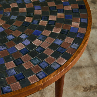 Gordon & Jane Martz Round Mosaic Tile Coffee Table