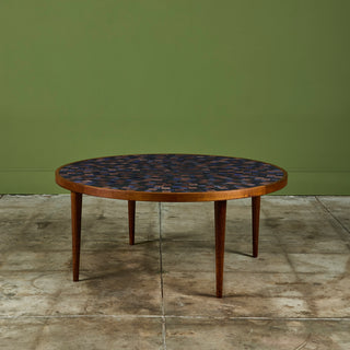 Gordon & Jane Martz Round Mosaic Tile Coffee Table