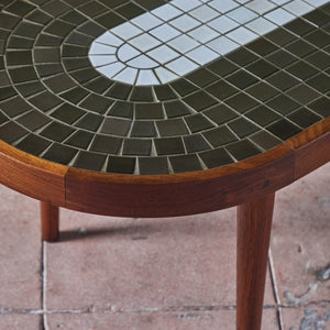 Gordon & Jane Martz Oval Mosaic Tile Coffee Table