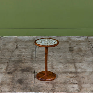 Gordon & Jane Martz 18" Mosaic Coin Tile Side Table