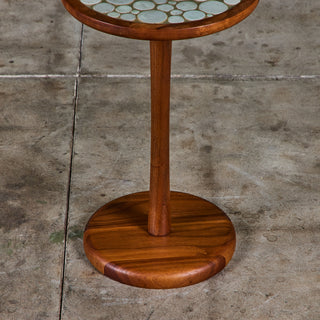 Gordon & Jane Martz 18" Mosaic Coin Tile Side Table