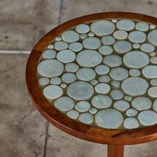 Gordon & Jane Martz 18" Mosaic Coin Tile Side Table