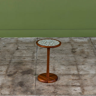 Gordon & Jane Martz 18" Mosaic Coin Tile Side Table