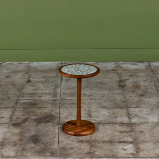 Gordon & Jane Martz 18" Mosaic Coin Tile Side Table
