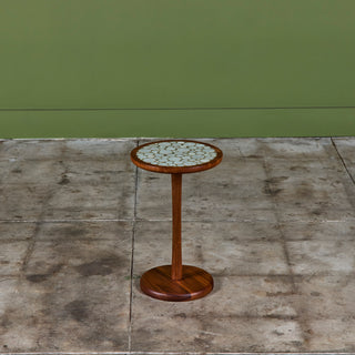 Gordon & Jane Martz 18" Mosaic Coin Tile Side Table