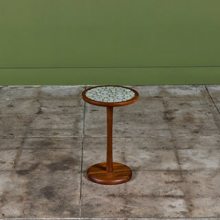 Gordon & Jane Martz 18" Mosaic Coin Tile Side Table
