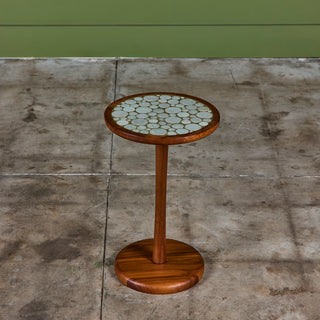 Gordon & Jane Martz 18" Mosaic Coin Tile Side Table