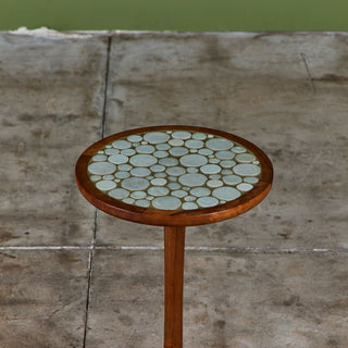 Gordon & Jane Martz 18" Mosaic Coin Tile Side Table
