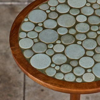 Gordon & Jane Martz 19" Mosaic Coin Tile Side Table
