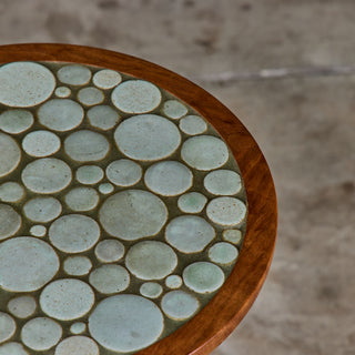 Gordon & Jane Martz 19" Mosaic Coin Tile Side Table