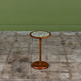 Gordon & Jane Martz 19" Mosaic Coin Tile Side Table