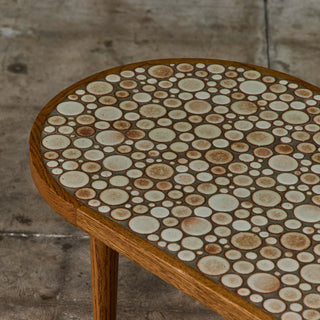 Gordon & Jane Martz Oval Mosaic Tile Coffee Table