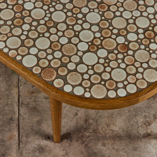 Gordon & Jane Martz Oval Mosaic Tile Coffee Table