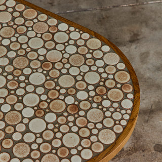 Gordon & Jane Martz Oval Mosaic Tile Coffee Table