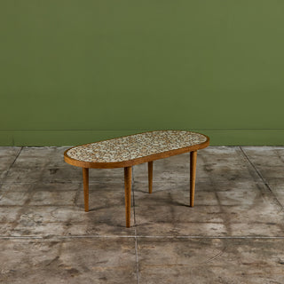 Gordon & Jane Martz Oval Mosaic Tile Coffee Table