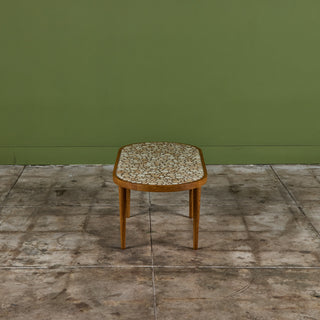 Gordon & Jane Martz Oval Mosaic Tile Coffee Table