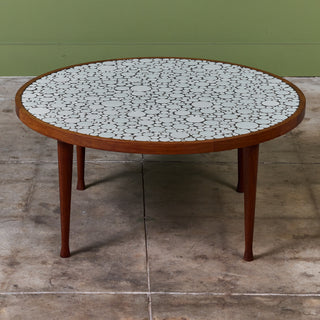 Gordon & Jane Martz Round Mosaic Tile Coffee Table