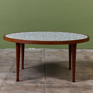 Gordon & Jane Martz Round Mosaic Tile Coffee Table