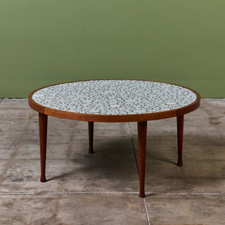 Gordon & Jane Martz Round Mosaic Tile Coffee Table