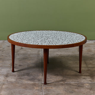 Gordon & Jane Martz Round Mosaic Tile Coffee Table