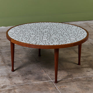 Gordon & Jane Martz Round Mosaic Tile Coffee Table