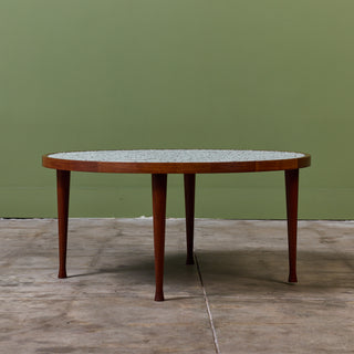 Gordon & Jane Martz Round Mosaic Tile Coffee Table