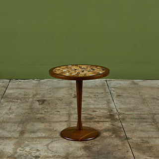 Gordon & Jane Martz Style Tile Mosaic Side Table
