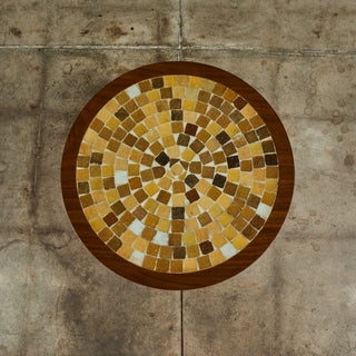 Gordon & Jane Martz Style Tile Mosaic Side Table