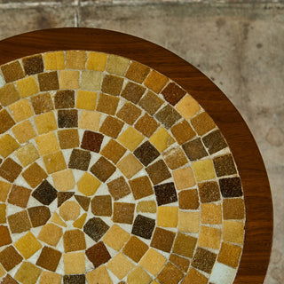 Gordon & Jane Martz Style Tile Mosaic Side Table