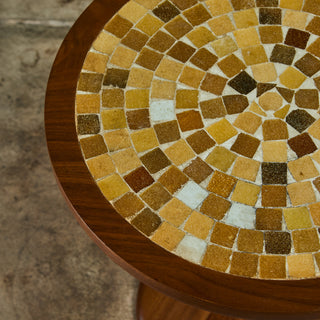 Gordon & Jane Martz Style Tile Mosaic Side Table