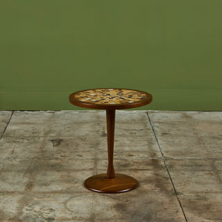 Gordon & Jane Martz Style Tile Mosaic Side Table