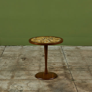 Gordon & Jane Martz Style Tile Mosaic Side Table