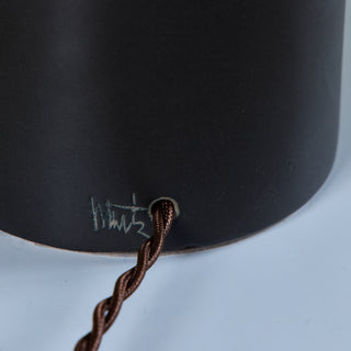 Gordon and Jane Martz Black Ceramic Table Lamp for Marshall Studios