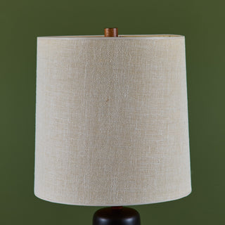 Gordon and Jane Martz Black Ceramic Table Lamp for Marshall Studios