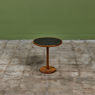 Gordon & Jane Martz Mosaic Black Coin Tile Side Table